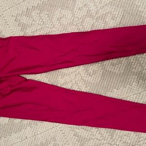 Athleta rasberry leggings; girls size 14